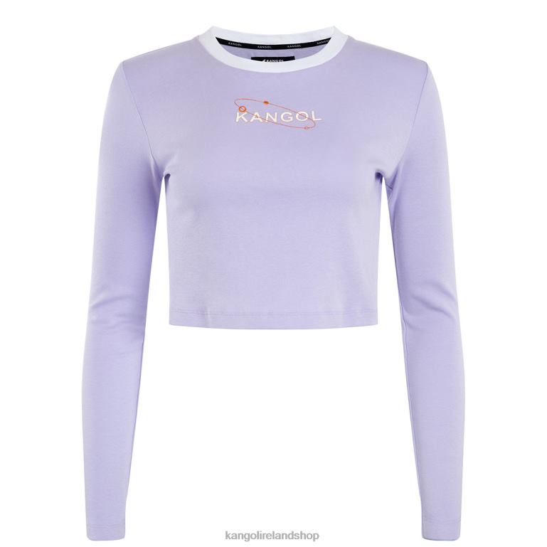 IE Kangol Orbital Long Sleeve Tee Lavender Unisex Clothing 6B26V1200