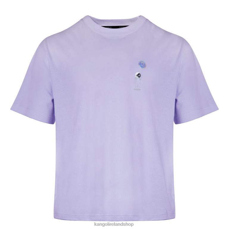 IE Kangol Space Man Graphic Tee Lavender Unisex Clothing 6B26V1207