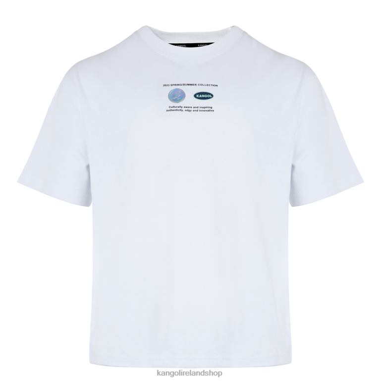 IE Kangol Space Rocket Graphic Tee White Unisex Clothing 6B26V1199