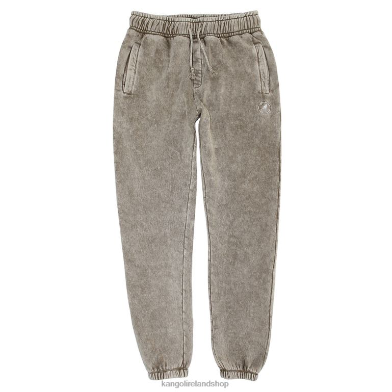 IE Kangol Acid Trip Embroidered Joggers Beige Wash Unisex Pants 6B26V1006