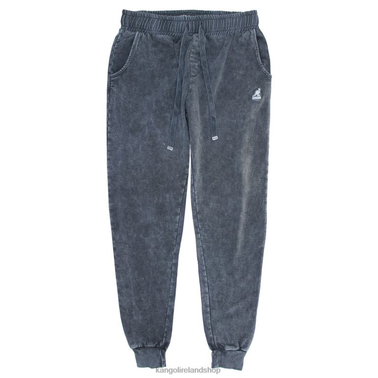 IE Kangol Acid Wash Joggers Obsidian Unisex Pants 6B26V1020