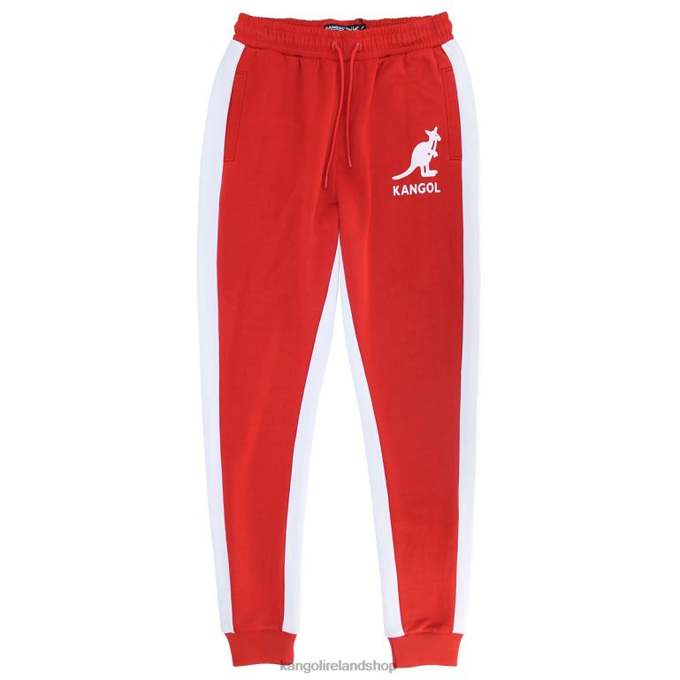 IE Kangol French Terry Track Pants Equestrian Red Men Pants 6B26V1034