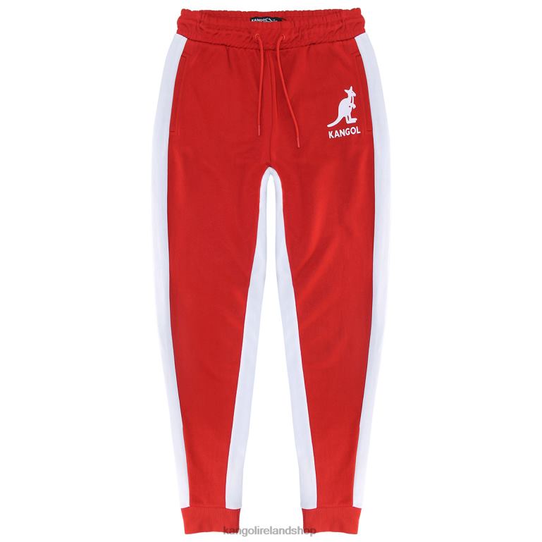 IE Kangol French Terry Track Pants Equestrian Red Women Pants 6B26V1049