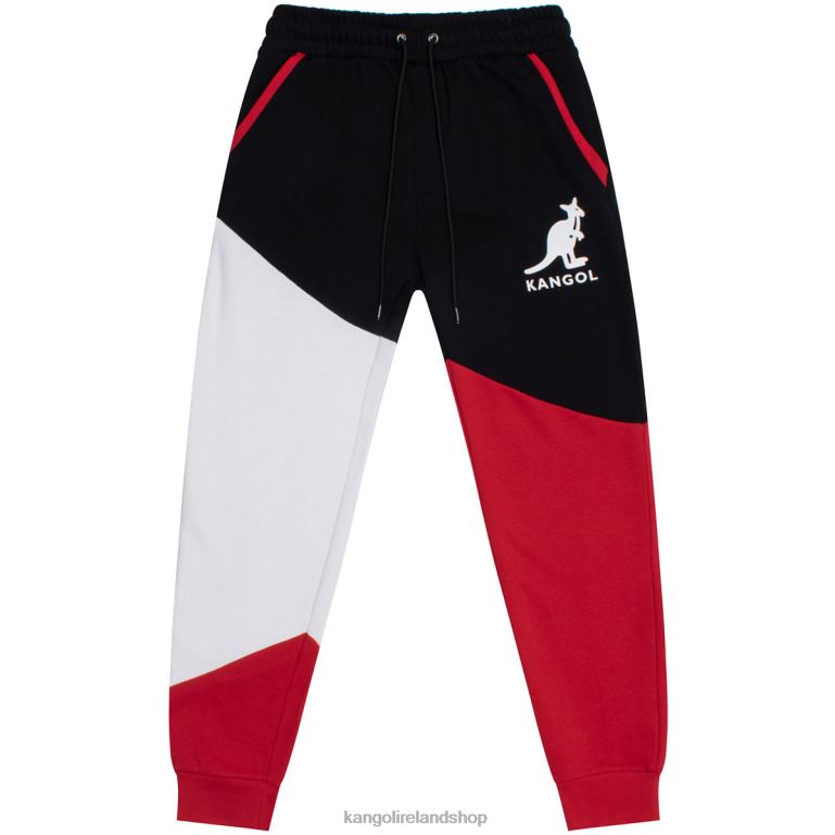 IE Kangol RBW Colorblock Joggers Black Combo Unisex Pants 6B26V1036