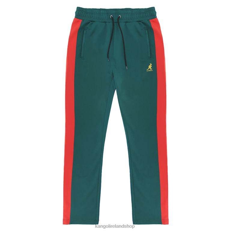 IE Kangol Retro Track Pants Emerald/Red Unisex Pants 6B26V1041
