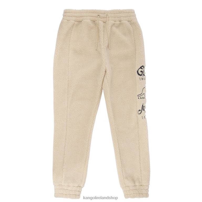 IE Kangol Sherpa Jogger Beige Unisex Pants 6B26V1082