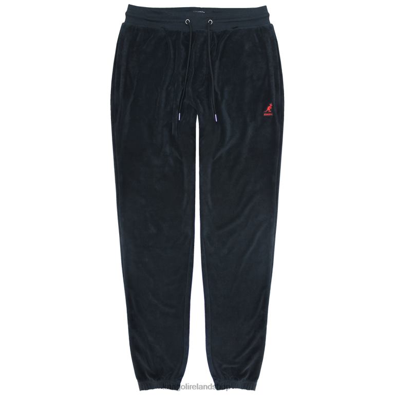 IE Kangol Terry Cloth Joggers Black Beauty Men Pants 6B26V1066