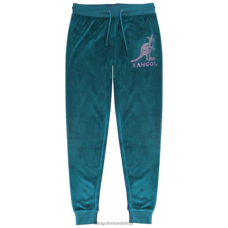 IE Kangol Velour Crystal Joggers Spruce Women Pants 6B26V1046