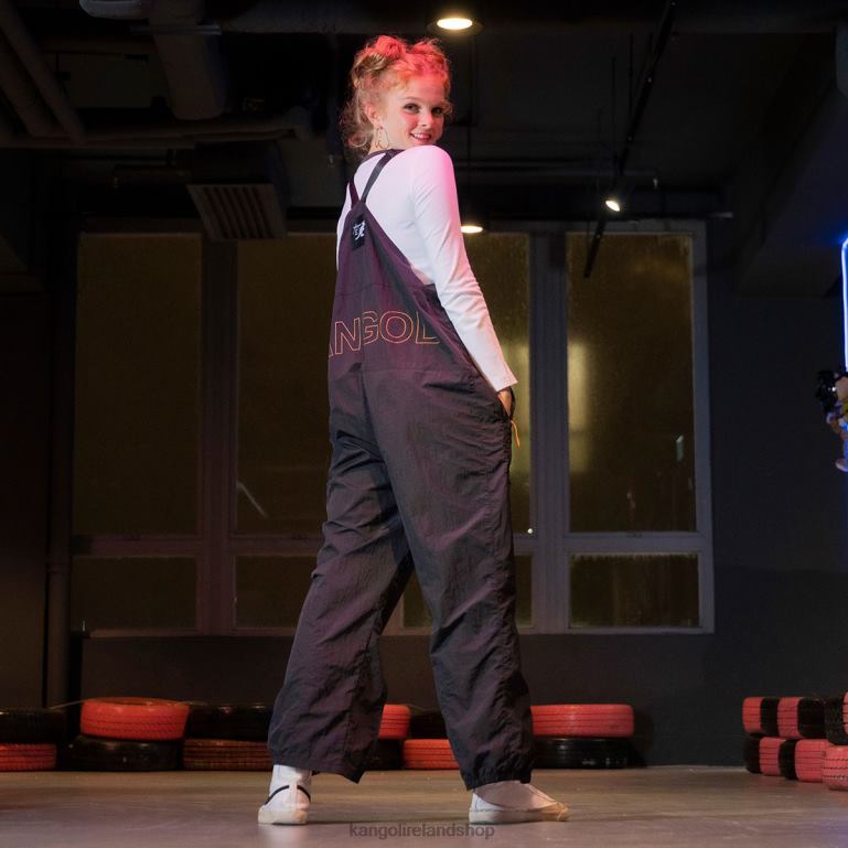 IE Kangol Out of this World Overalls Black Unisex Pants 6B26V996