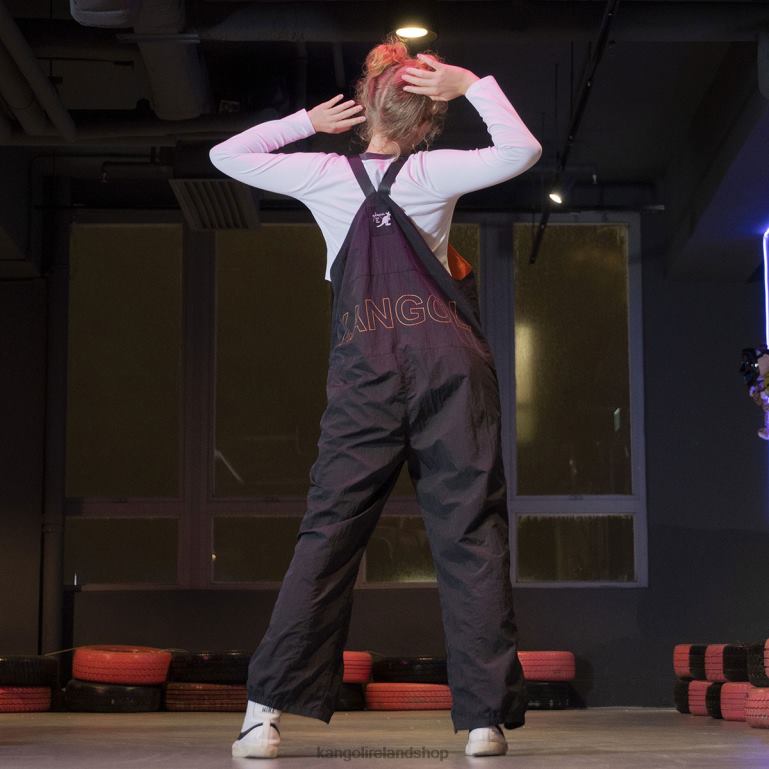 IE Kangol Out of this World Overalls Black Unisex Pants 6B26V996