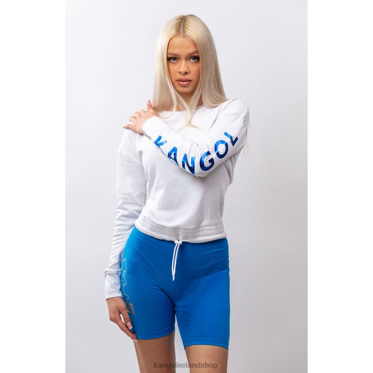 IE Kangol Foil Biker Shorts Indigo Bunting Unisex Pants 6B26V1002