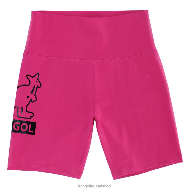 IE Kangol Foil Biker Shorts Pink Peacock Unisex Pants 6B26V1003