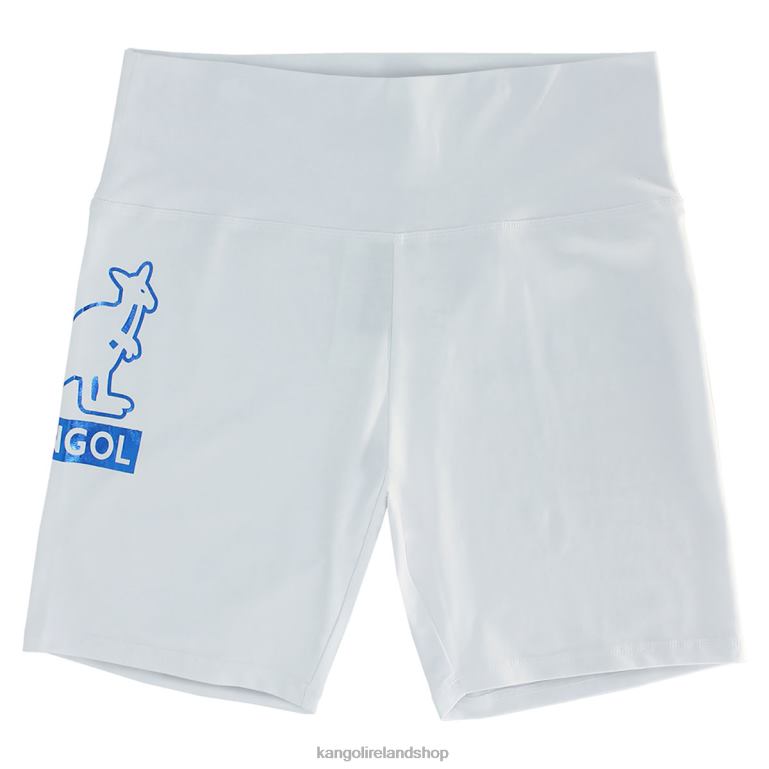 IE Kangol Foil Biker Shorts White Unisex Pants 6B26V1001
