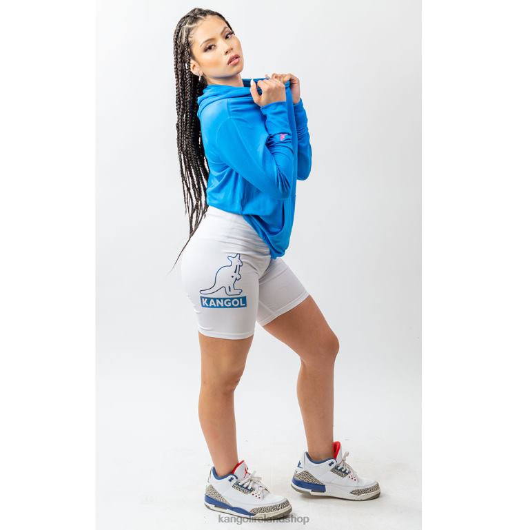 IE Kangol Foil Biker Shorts White Unisex Pants 6B26V1001