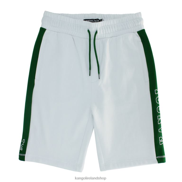 IE Kangol Tennis Shorts White/Dark Green Men Pants 6B26V1077